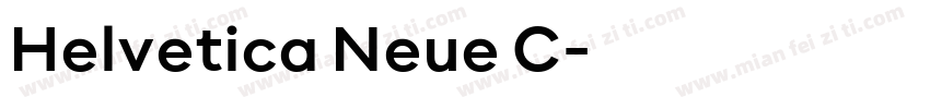 Helvetica Neue C字体转换